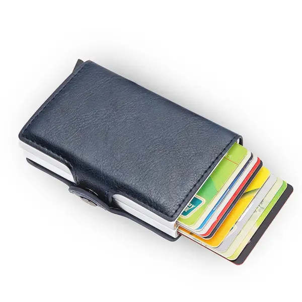 RFID Blocking Leather Wallet with Card Holder - Image 12