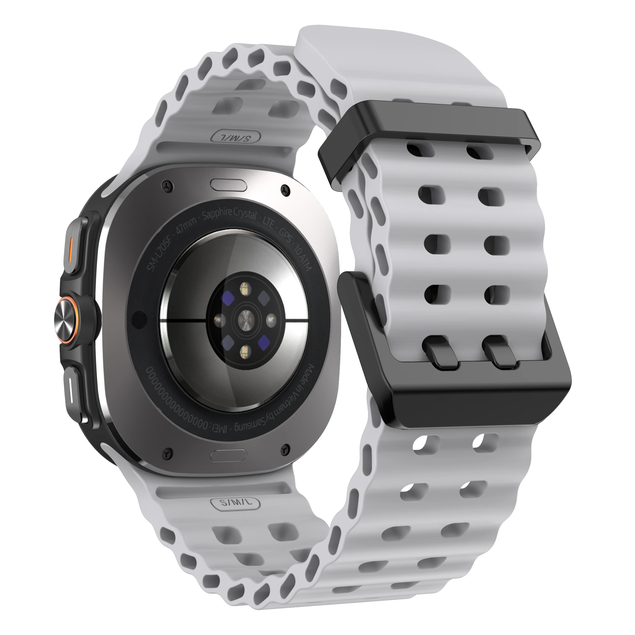 No Gaps Silicone Strap for Galaxy Watch Ultra 47mm 13 No Gaps Silicone Strap for Galaxy Watch Ultra 47mm - Image 13