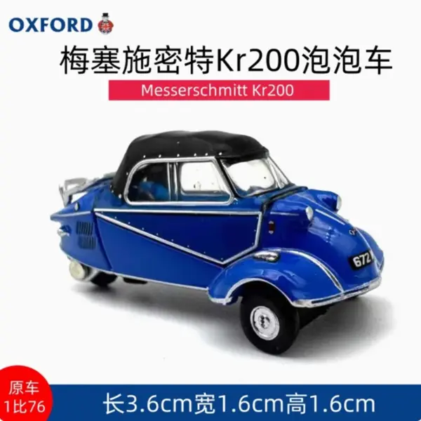 OXFORD 1:76 Scale Messerschmitt Kr200 Model - Image 3