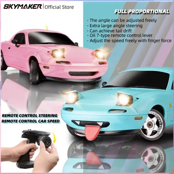 1/18 Scale RC Drift Car Mazda MX5 with Gyro - Image 3