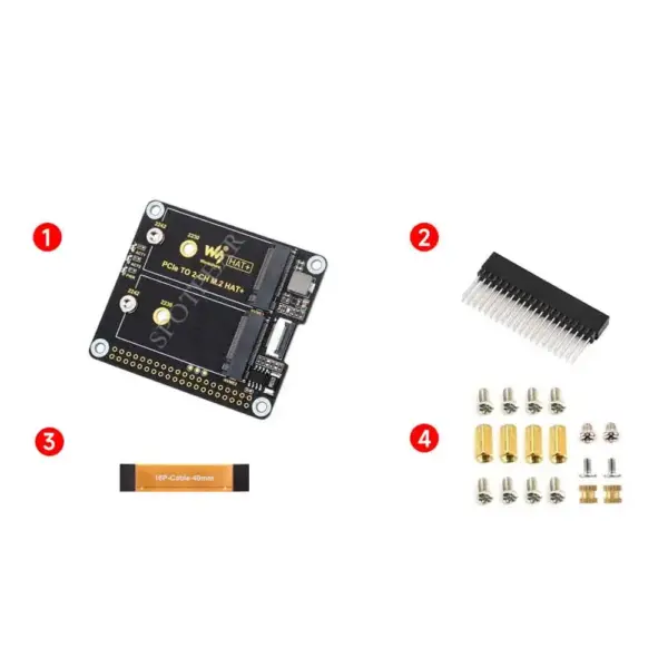 Raspberry Pi 5 PCIe Dual SSD Adapter Board - Image 7