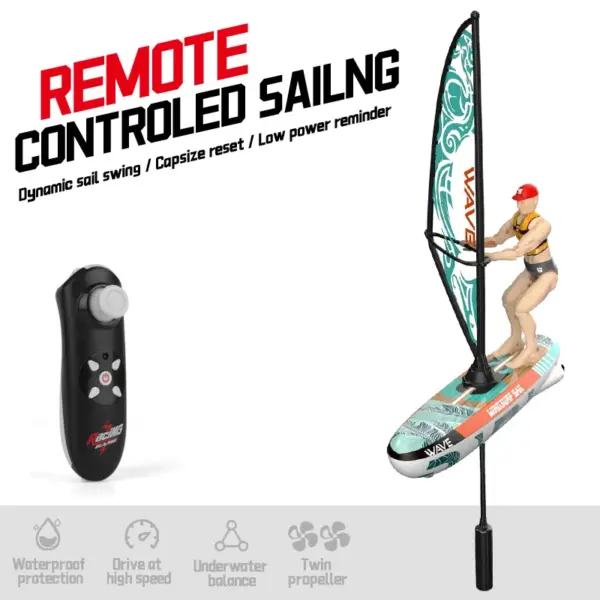 Remote Control Sailboat for Pool Play - Image 7