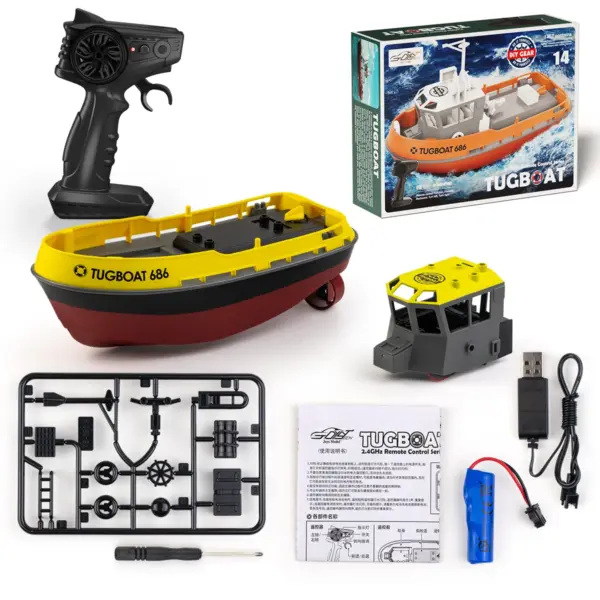 Remote Control RC Tugboat Model 1/72 Scale - Image 6