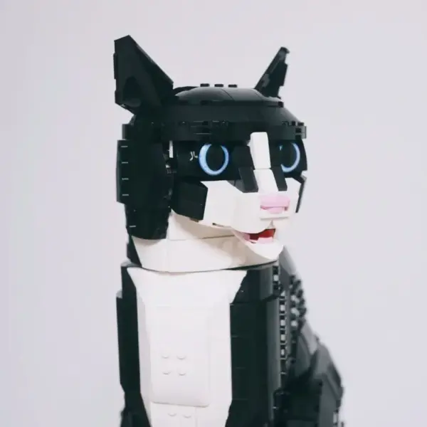 1710Pcs Tuxedo Cat Building Blocks Set - Image 5