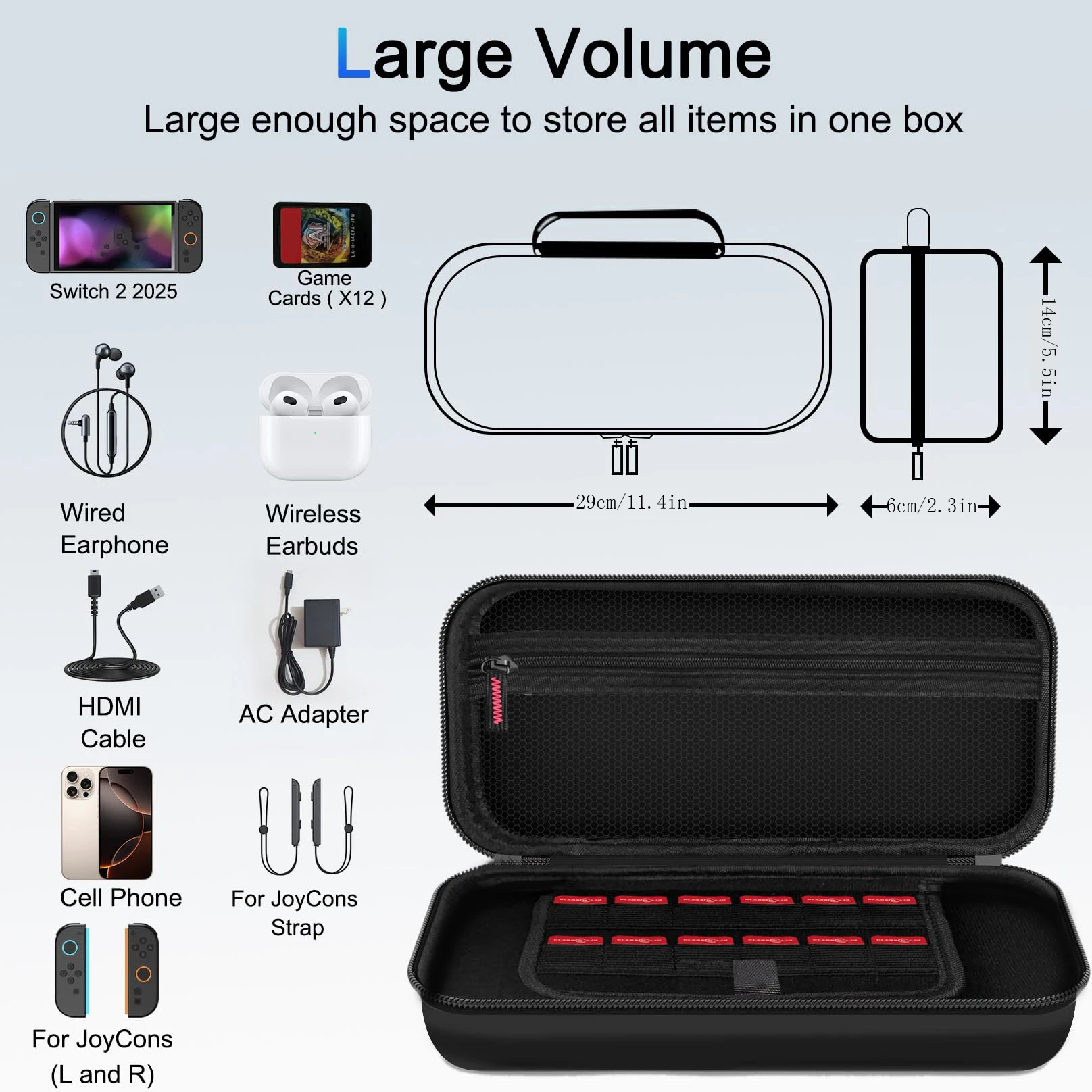 Switch 2 (2025) Travel Case with Accessories 2 Switch 2 (2025) Travel Case with Accessories - Image 2