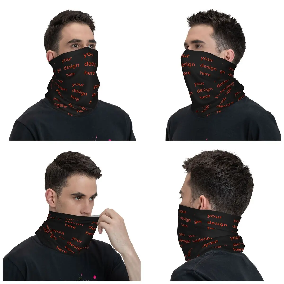 Customized Logo Bandana Neck Cover for Men 2 Customized Logo Bandana Neck Cover for Men - Image 2