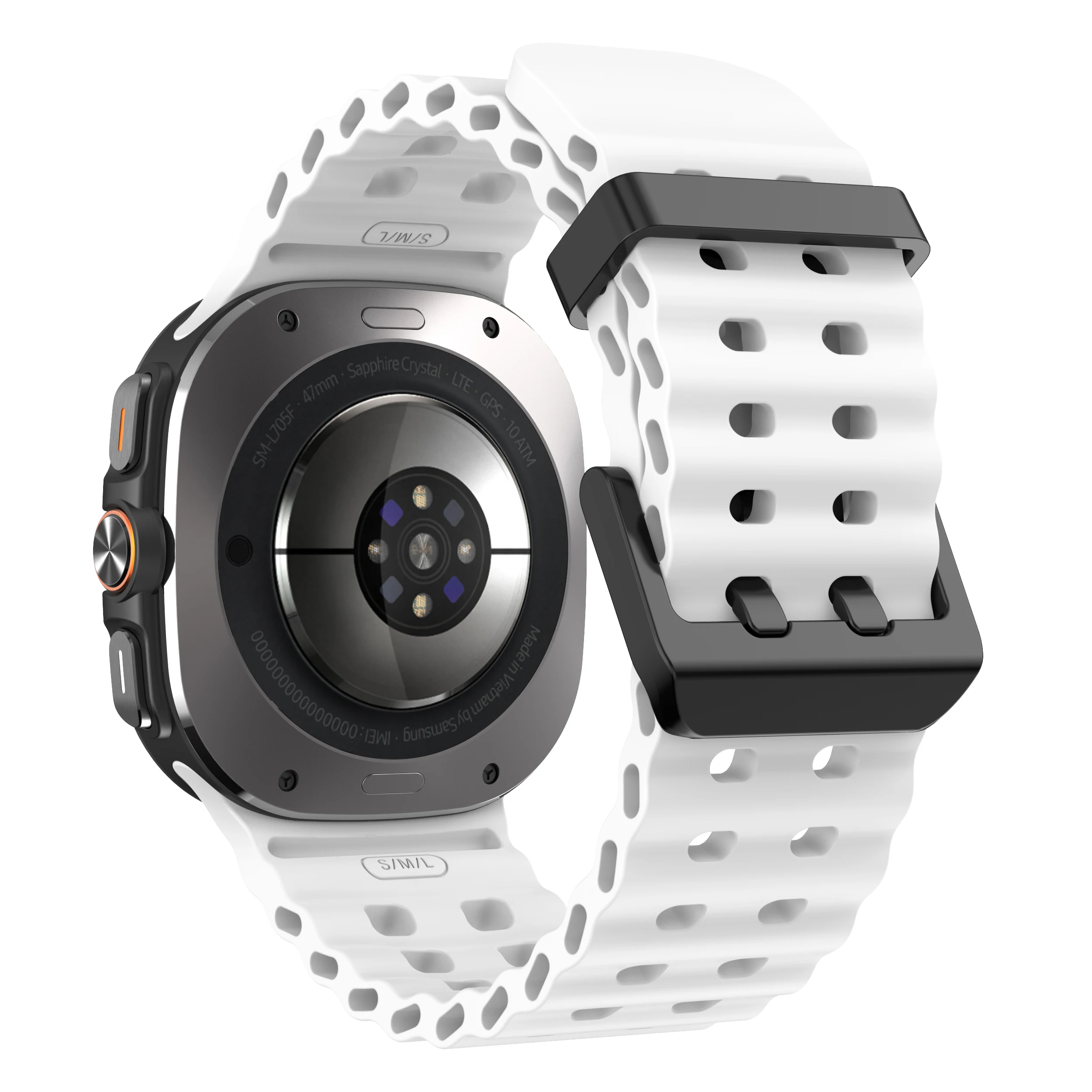 No Gaps Silicone Strap for Galaxy Watch Ultra 47mm 12 No Gaps Silicone Strap for Galaxy Watch Ultra 47mm - Image 12