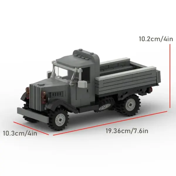 WW2 Military Truck Building Block Model - Image 7