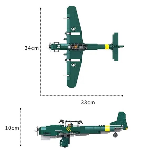 WW2 Military Tank and Aircraft Building Blocks Kit - Image 6