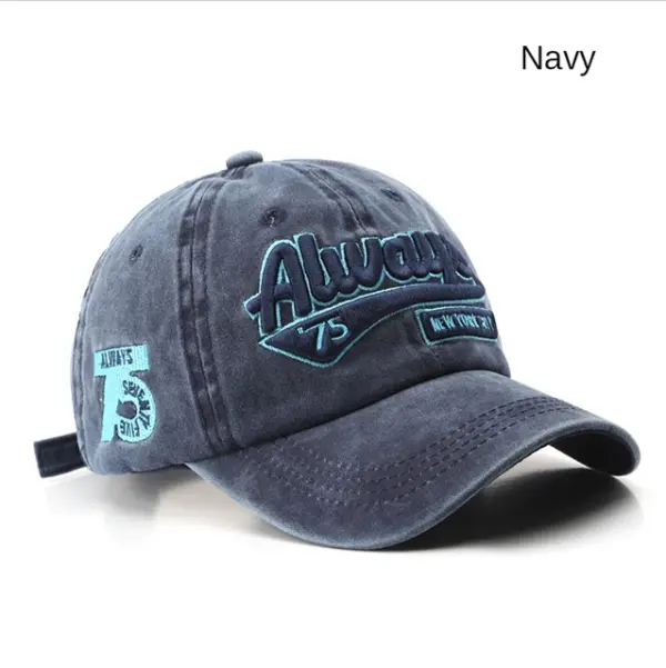 Summer Unisex Cotton Baseball Cap with Letter Embroidery - Image 11