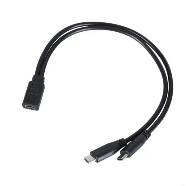 USB Type C Splitter Y Cable 30cm Dual Output - Image 2