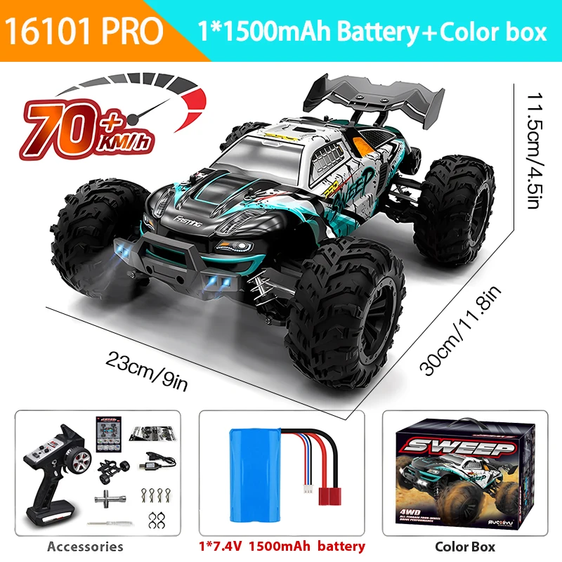16103PRO 2.4GHz Brushless RC Car 70KM/H 8 16103PRO 2.4GHz Brushless RC Car 70KM/H - Image 8
