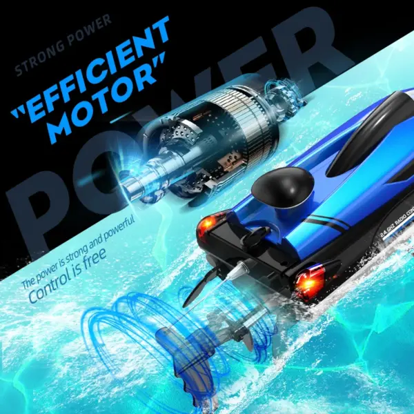 HJ808 High-Speed Remote Control Racing Boat - Image 3