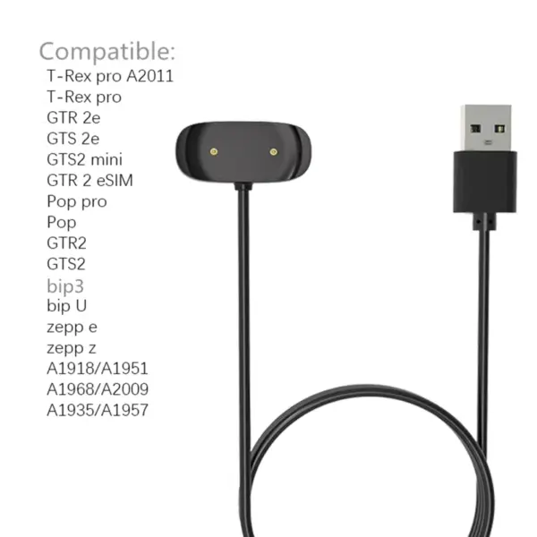 USB Charging Cable for Amazfit Bip 3 Smartwatch - Image 4