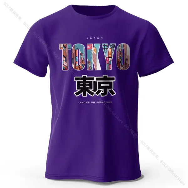 Tokyo Printed Cotton Casual T-Shirt for Men and Women - Image 13