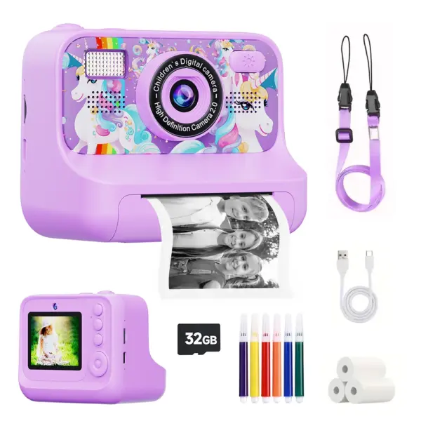 Kids Instant Print Digital Camera with 32G Storage - Image 8