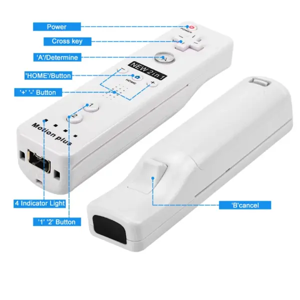 Wireless Remote Controller with Nunchuck for Wii - Image 4
