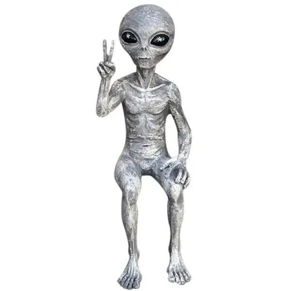 Outer Space Alien Garden Statue Set - Image 9