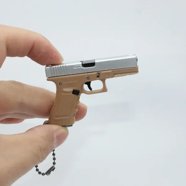 G17 Pistol Keychain Metal Model with Slide Lock - Image 8