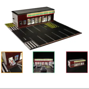 1:64 Scale LED Car Garage Diorama Model 55 Sd0265bd0a496413d8343f188756c58b1c 2