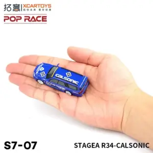 POP RACE 1:64 Nissan R34 Stagea Calsonic Diecast Model 11 Sd02a45395d7b4a1ab2407cbd41b20aed8