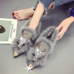 Women Ankle Boots with Crystal Fox Head Details 11 Sd063e2612be84018b28a7c1956379fefP