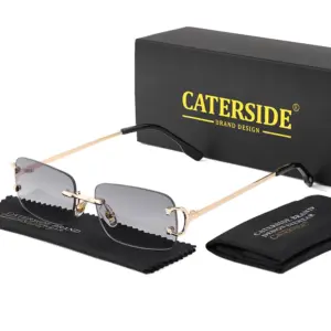 Rectangular Rimless Sun Glasses for Men and Women 28 Sd091df4671cd4e71873e192892ca1727j