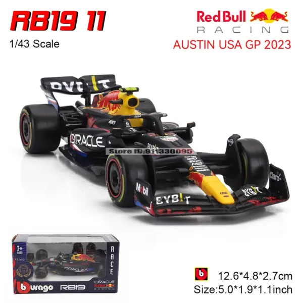 Bburago 1:43 Red Bull RB19 F1 Model - Image 2