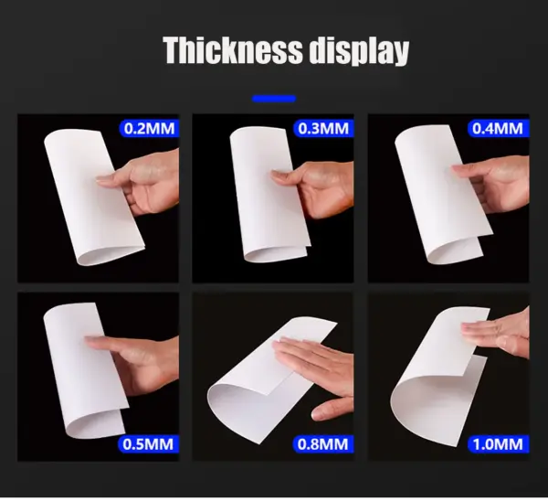 DIY Matte Black and White PVC Sheets 0.3-2.0mm - Image 4