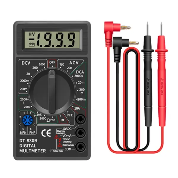 DT830B Digital Multimeter for Precise Voltage and Current Testing - Image 8