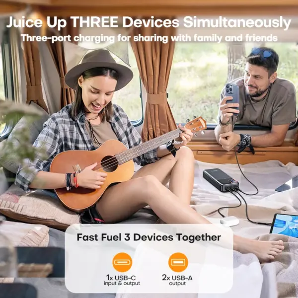 Tuodes 20000mAh PD20W Power Bank with Digital Display - Image 3