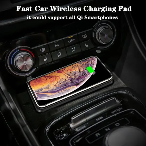 Wireless Car Charger Pad for iPhone and Samsung - Image 2