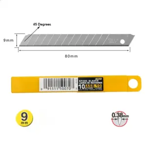 OLFA ASB-10 9mm Spare Blades, Pack of 10 8 Sd2472037a8d34066a3ee63831e5b2f91S