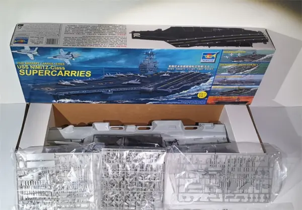 USS Nimitz Class CVN-68 Aircraft Carrier Model Kit 1/500 - Image 2