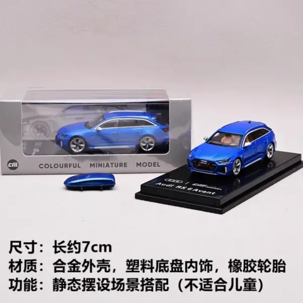 1/64 Scale Audi RS6 C8 Avant Diecast Model - Image 8