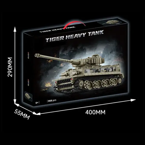 WW2 Tiger Tank Building Blocks Set - Image 6