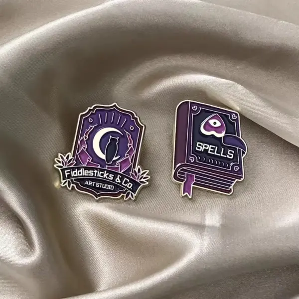 Magical Spells Book Witch Enamel Pins - Image 6