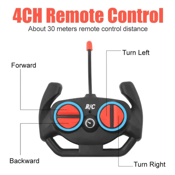 1/18 RC Car LED Light Remote Control Sports Car - Image 4