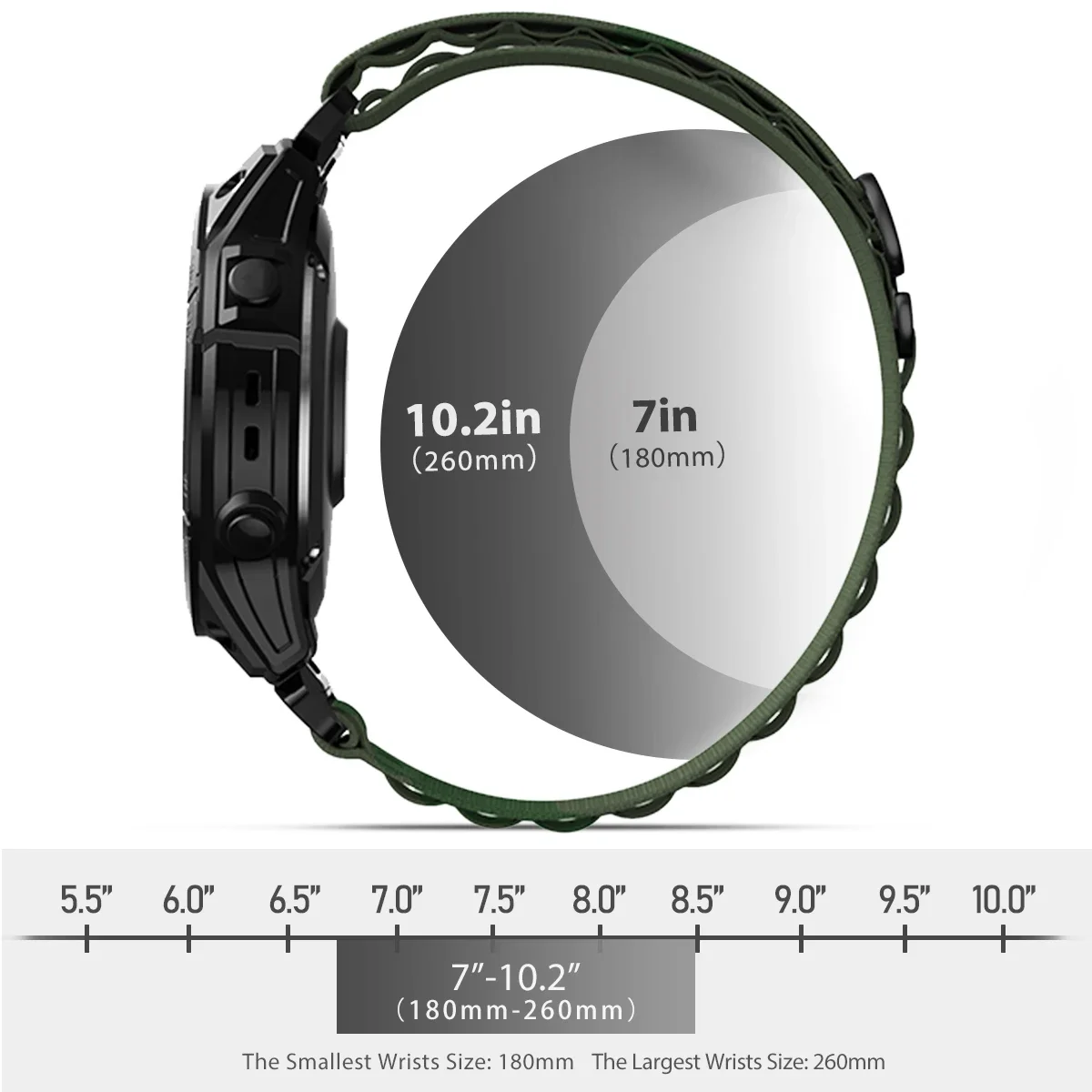 Nylon Quick Fit Strap for Garmin Fenix Series 4 Nylon Quick Fit Strap for Garmin Fenix Series - Image 4