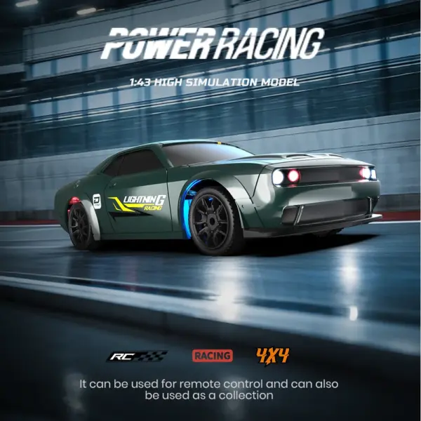 Hellcat 1:43 RC Drift Car with Remote - Image 2