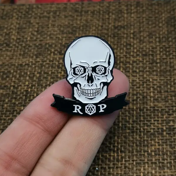 Dungeon Dice D20 Anime Brooch Pin Accessories - Image 4