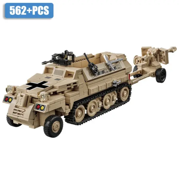 Military WW2 Armor Halftrack Building Blocks Set - Image 7