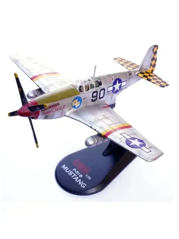 1/72 Scale P-51B Mustang Diecast Model Aircraft - Image 7