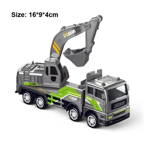 Diecast Construction Crane and Digger Model Set - Image 16