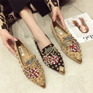 Elegant Pointed Toe Women Flats with Rhinestones 11 Sd444ffd7931b47d58d674e6d7b2d0813Y