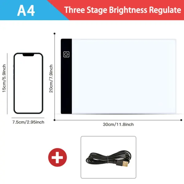 A4 Level Adjustable LED Drawing Tablet - Image 8