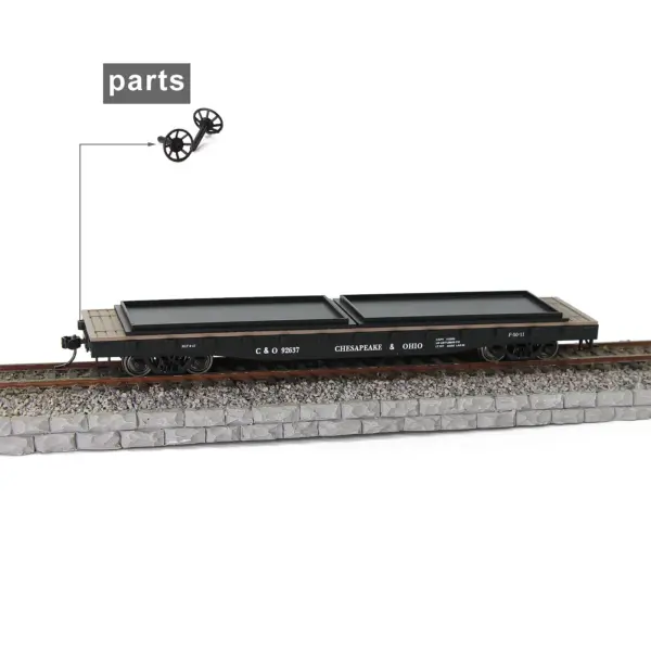 Evemodel HO Scale 52ft Flat Car C8741 - Image 8