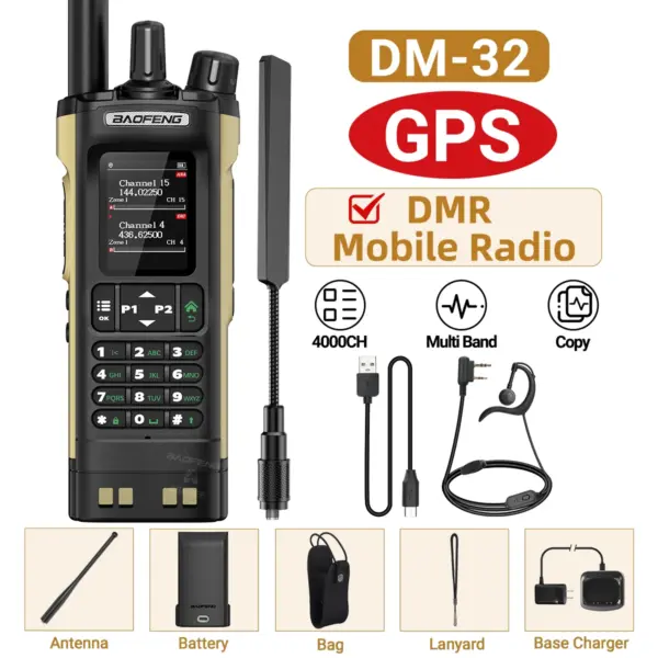 BAOFENG DM-32 DMR Walkie Talkie with GPS - Image 10