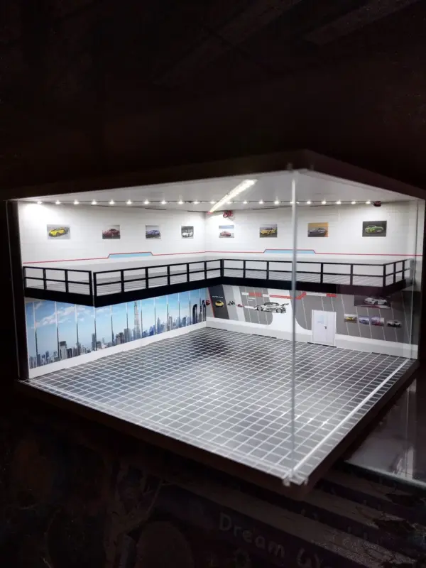 1/64 Scale Car Garage Diorama Model with LED - Image 8