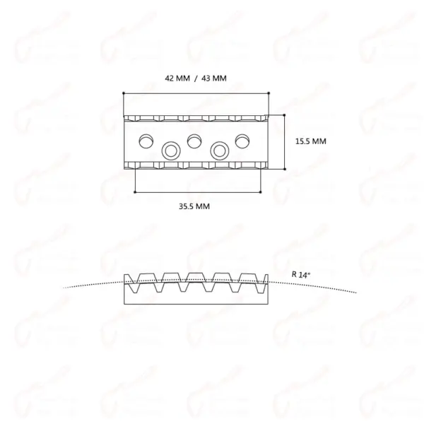 Titanium Alloy Locking Nut for Guitar Bridge - Image 6